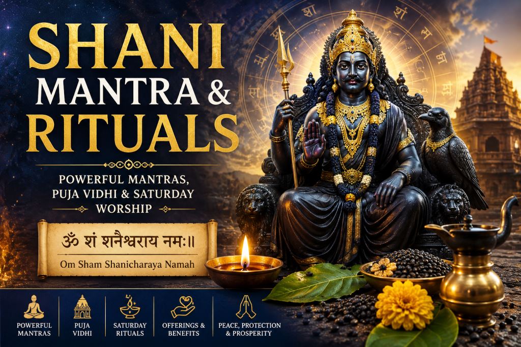 Shani Beej Mantra, Shani mantra 108 times, Shani Mantra and Rituals
