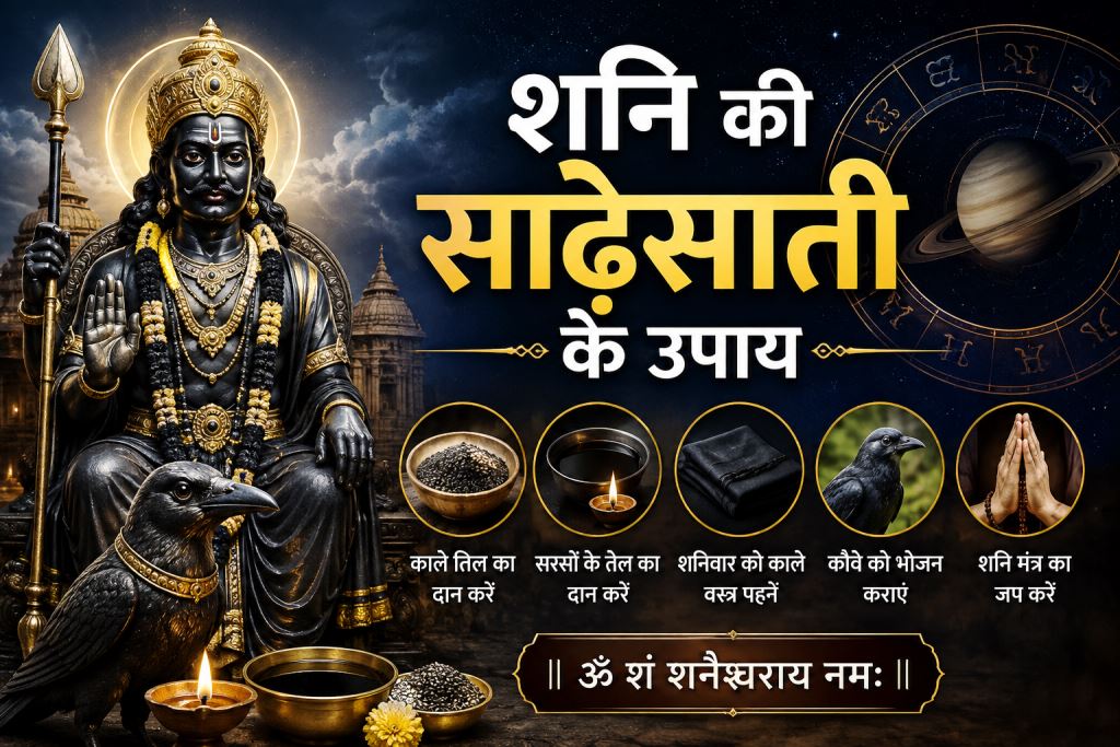शनि की साढ़ेसाती के उपाय